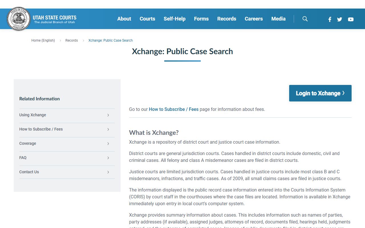 Sanpete County court records after jail arrest Utah Courts Xchange case search